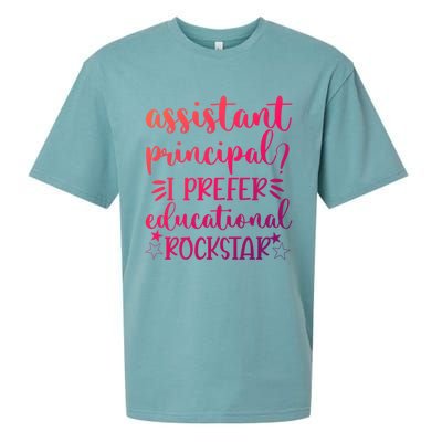 Funny Assistant Principal I Prefer Educational Rockstar Gift Cute Gift Sueded Cloud Jersey T-Shirt