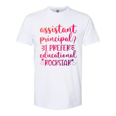 Funny Assistant Principal I Prefer Educational Rockstar Gift Cute Gift Softstyle CVC T-Shirt