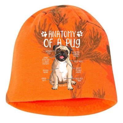 Funny Anatomy Pug Dog Pug Lover Kati - Camo Knit Beanie