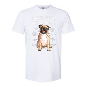 Funny Anatomy Pug Dog Pug Lover Softstyle CVC T-Shirt