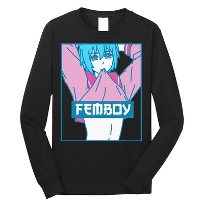 Femboy Aesthetic Pastel Yaoi Anime Boy Crossdressing Long Sleeve Shirt