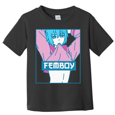 Femboy Aesthetic Pastel Yaoi Anime Boy Crossdressing Toddler T-Shirt