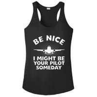 Funny Airline Pilot Art For Men Women Aviation Future Pilot Ladies PosiCharge Competitor Racerback Tank