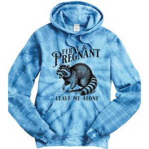 Feral And Pregnant Racoon Tie Dye Hoodie