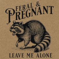 Feral And Pregnant Racoon Cotton Canvas Backpack