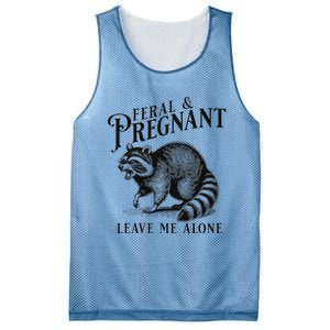 Feral And Pregnant Racoon Mesh Reversible Basketball Jersey Tank