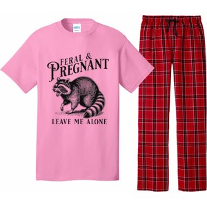 Feral And Pregnant Racoon Pajama Set