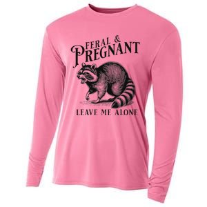 Feral And Pregnant Racoon Cooling Performance Long Sleeve Crew