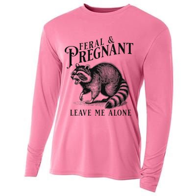 Feral And Pregnant Racoon Cooling Performance Long Sleeve Crew