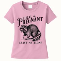 Feral And Pregnant Racoon Womens T-Shirt
