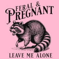 Feral And Pregnant Racoon Womens T-Shirt