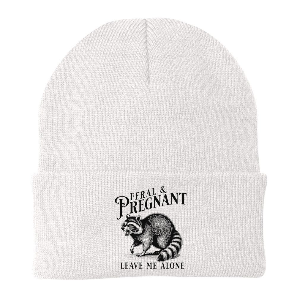 Feral And Pregnant Racoon Beanie