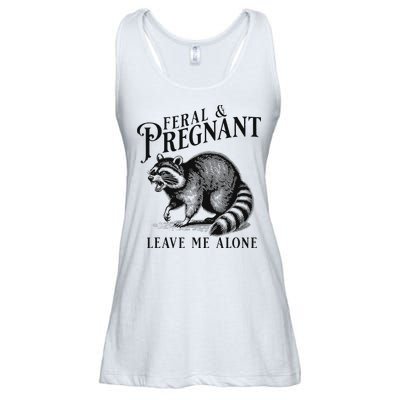 Feral And Pregnant Racoon Ladies Essential Flowy Tank