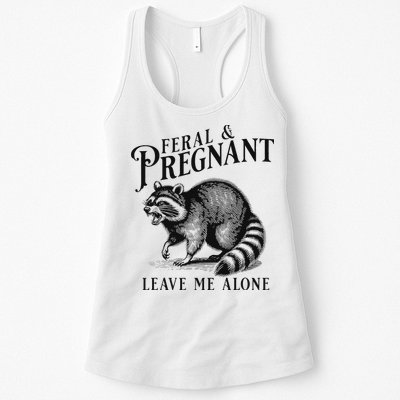 Feral And Pregnant Racoon Womens Tank Top