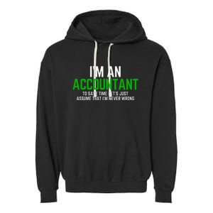 Funny Accountant Pun Cpa Accounting Bookkeeping Garment-Dyed Fleece Hoodie