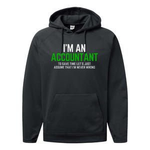 Funny Accountant Pun Cpa Accounting Bookkeeping Performance Fleece Hoodie