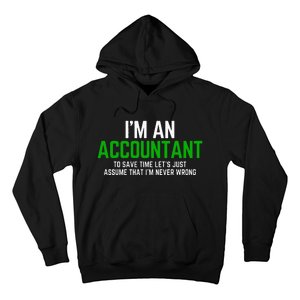 Funny Accountant Pun Cpa Accounting Bookkeeping Hoodie