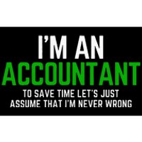 Funny Accountant Pun Cpa Accounting Bookkeeping Bumper Sticker