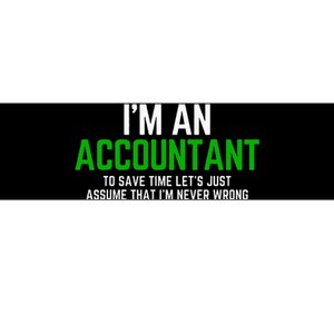 Funny Accountant Pun Cpa Accounting Bookkeeping Bumper Sticker