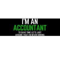 Funny Accountant Pun Cpa Accounting Bookkeeping Bumper Sticker