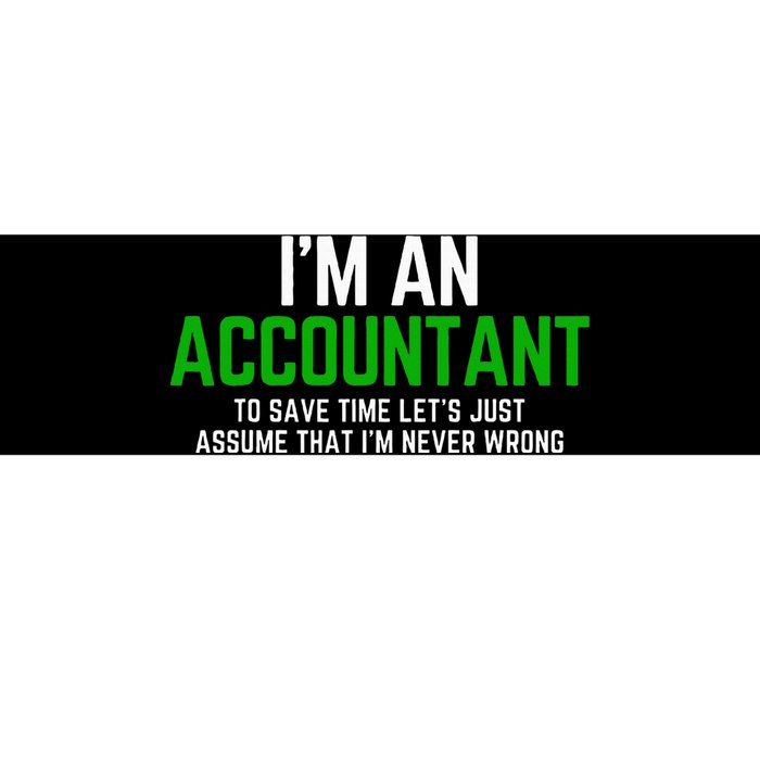 Funny Accountant Pun Cpa Accounting Bookkeeping Bumper Sticker