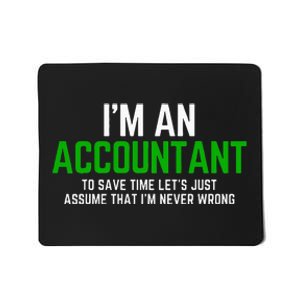 Funny Accountant Pun Cpa Accounting Bookkeeping Mousepad