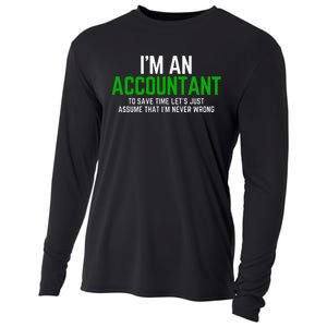 Funny Accountant Pun Cpa Accounting Bookkeeping Cooling Performance Long Sleeve Crew