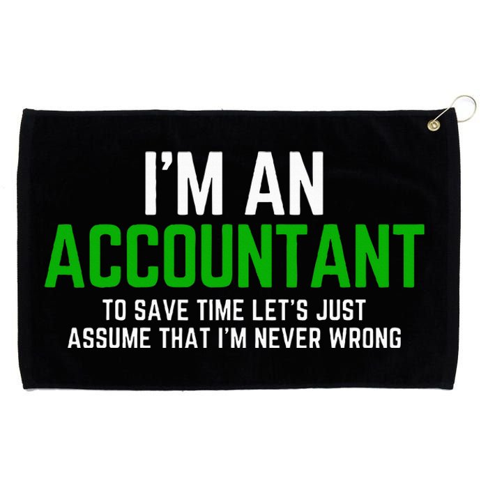 Funny Accountant Pun Cpa Accounting Bookkeeping Grommeted Golf Towel