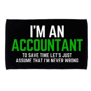 Funny Accountant Pun Cpa Accounting Bookkeeping Microfiber Hand Towel