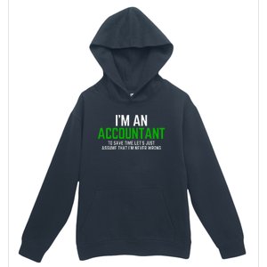 Funny Accountant Pun Cpa Accounting Bookkeeping Urban Pullover Hoodie