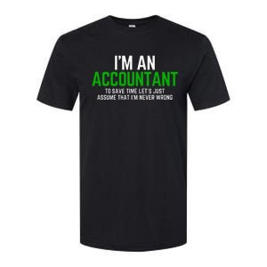 Funny Accountant Pun Cpa Accounting Bookkeeping Softstyle CVC T-Shirt