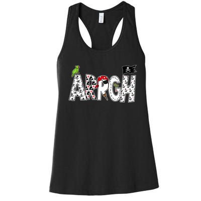 Fun ARRGH Pirate Style Pirate Costume ARGH Pirate Women's Racerback Tank