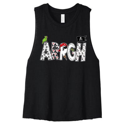 Fun ARRGH Pirate Style Pirate Costume ARGH Pirate Women's Racerback Cropped Tank