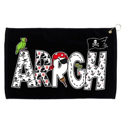 Fun ARRGH Pirate Style Pirate Costume ARGH Pirate Grommeted Golf Towel