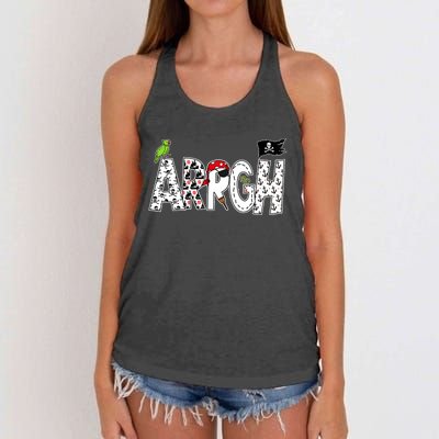 Fun ARRGH Pirate Style Pirate Costume ARGH Pirate Women's Knotted Racerback Tank