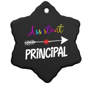 Funny Assistant Principal Back To School Appreciation Day Cute Gift Ceramic Star Ornament