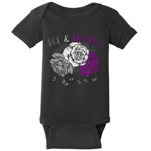 Funny Asexual Pride Ace And Anxious Asexuality Lgbt Asexual Baby Bodysuit