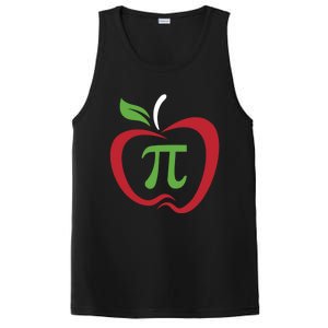 Funny Apple Pi Math Teacher Design Gift Apple Pie Food Pun Gift PosiCharge Competitor Tank