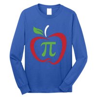 Funny Apple Pi Math Teacher Design Gift Apple Pie Food Pun Gift Long Sleeve Shirt