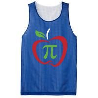 Funny Apple Pi Math Teacher Design Gift Apple Pie Food Pun Gift Mesh Reversible Basketball Jersey Tank