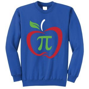 Funny Apple Pi Math Teacher Design Gift Apple Pie Food Pun Gift Tall Sweatshirt