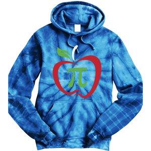 Funny Apple Pi Math Teacher Design Gift Apple Pie Food Pun Gift Tie Dye Hoodie