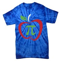 Funny Apple Pi Math Teacher Design Gift Apple Pie Food Pun Gift Tie-Dye T-Shirt