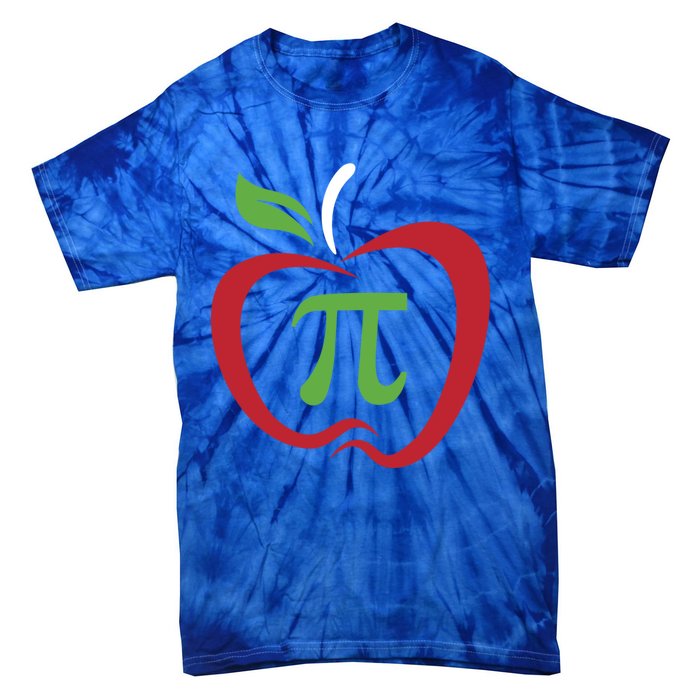 Funny Apple Pi Math Teacher Design Gift Apple Pie Food Pun Gift Tie-Dye T-Shirt