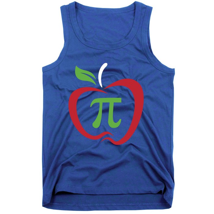 Funny Apple Pi Math Teacher Design Gift Apple Pie Food Pun Gift Tank Top