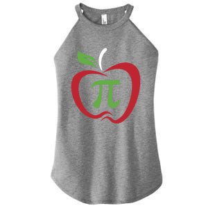 Funny Apple Pi Math Teacher Design Gift Apple Pie Food Pun Gift Women's Perfect Tri Rocker Tank