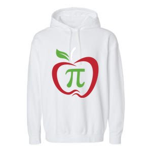 Funny Apple Pi Math Teacher Design Gift Apple Pie Food Pun Gift Garment-Dyed Fleece Hoodie