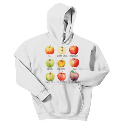 Fall Apple Picking Apple Orchard Boho Farm Fesh Kids Hoodie