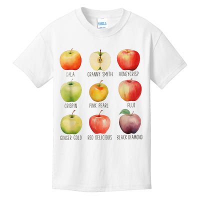 Fall Apple Picking Apple Orchard Boho Farm Fesh Kids T-Shirt