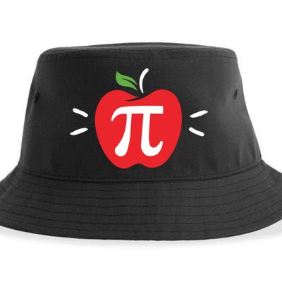 Funny Apple Pi Math Teacher Gift Meaningful Gift Apple Pie Food Pun Great Gift Sustainable Bucket Hat